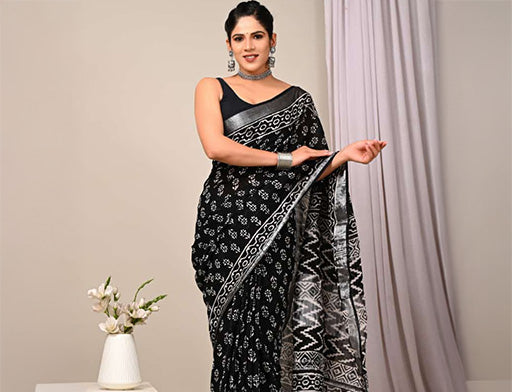  Cotton Linen saree