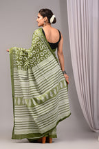 ROVIM Jaipuri Hand Block Printed Cotton Mulmul Saree with Blouse – Soft, Lightweight & Skin-Friendly | Traditional Ethnic Wear for Women